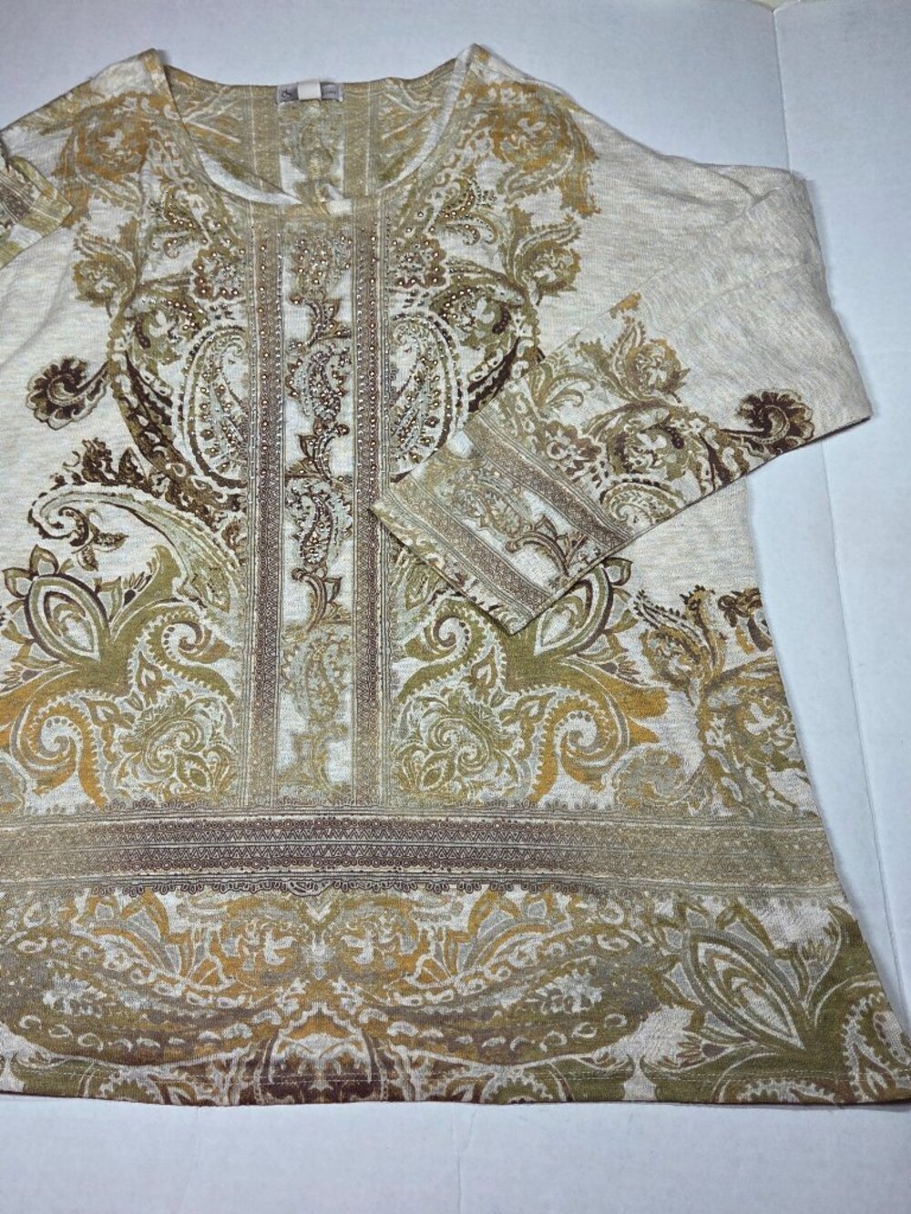 CB Established 1962‎ Women's Size XL Lightweight Long Sleeve Paisley